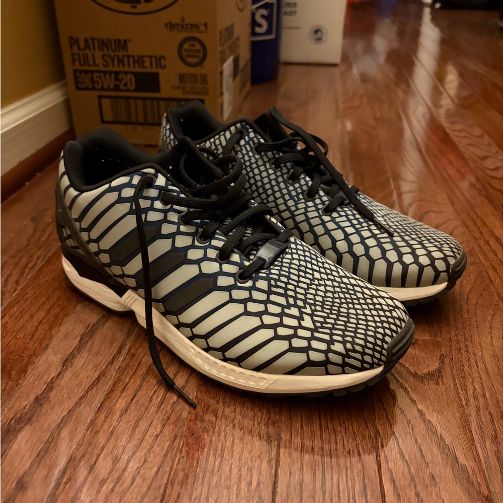 Adidas ZX Flux Men’s Sneakers size 11 Xeno / reflective colorway rare